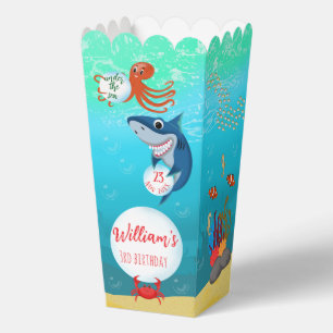 Under the Sea Animals Water Bubbles Favour Box
