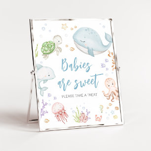Under The Sea Baby Shower Babies are Sweet Poster