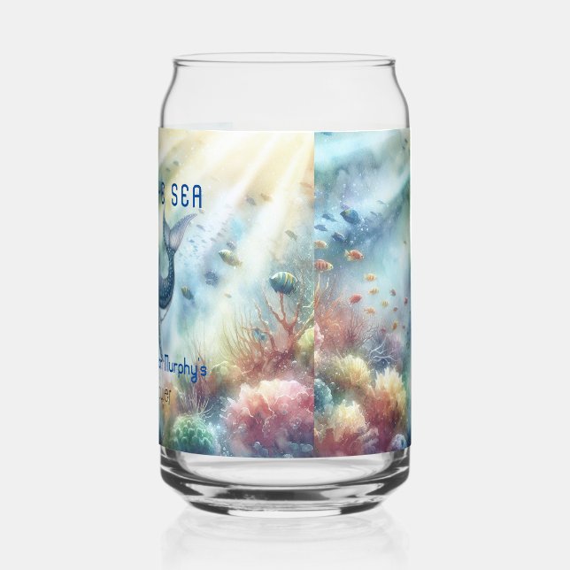 Under the Sea Baby Shower Favour Drinking Glass (Left)