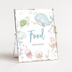 Under The Sea Baby Shower Food Poster
