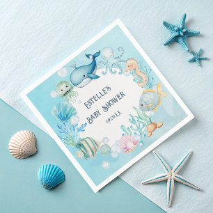 Under the Sea Baby Shower for boy  Napkin