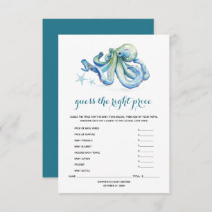 Under the Sea Baby Shower Games Invitation