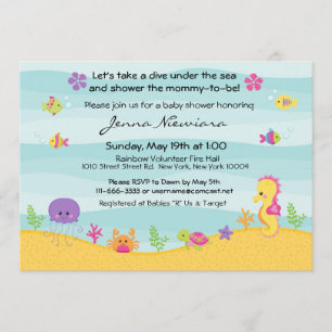 Under The Sea Baby Shower Invitation