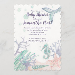 Under the Sea Baby Shower Invitation