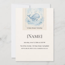 Under the Sea Baby Shower Invitation, Editable