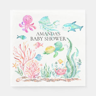 Under the Sea Baby Shower Paper Napkins