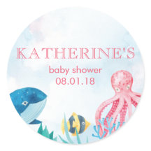 Under the Sea Baby Shower Stickers