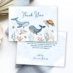 Under the sea Baby Shower Thank You Card