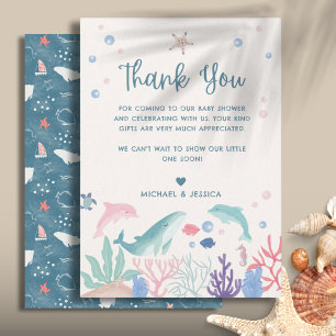  Under the Sea Baby Shower Thank You Card