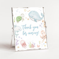Under The Sea Baby Shower Thank you for Coming