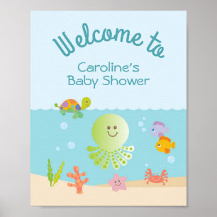Under the Sea Baby Shower Welcome Sign