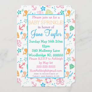 Under The Sea Baby Sprinkle Invitation