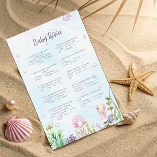 Under the Sea Baby Trivia