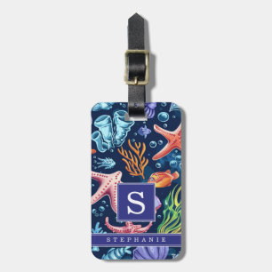 Under the Sea Background Luggage Tag