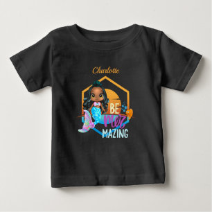 Under the Sea Be Mer-mazing Mermaid Personalised Baby T-Shirt