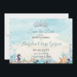 Under the Sea Beach Quinceañera Save the Date<br><div class="desc">(c) The Happy Cat Studio</div>