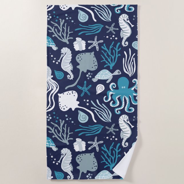 Under the Sea Beach Towel (Front)