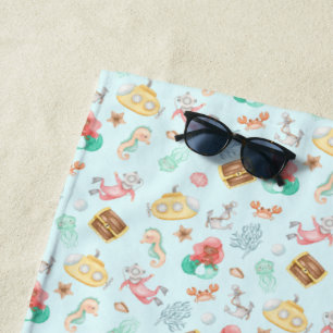 Under The Sea Beach Towel
