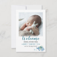 Under the Sea Birth Announcement