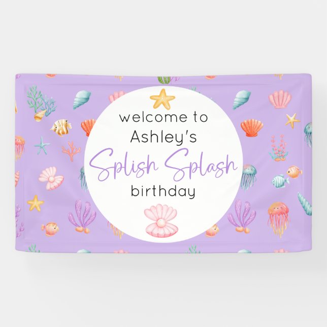 Under The Sea Birthday Banner (Horizontal)
