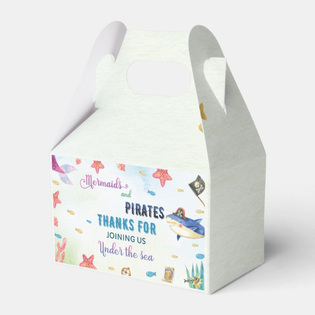Under The Sea Birthday Favour Box (Front Side)