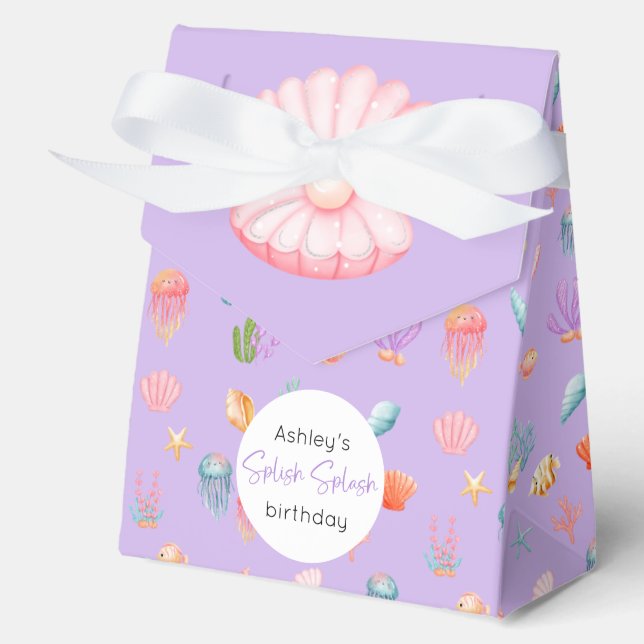 Under The Sea Birthday Favour Boxes (Front)
