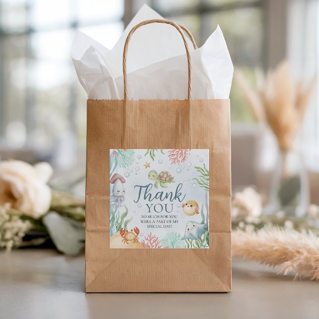 Under the Sea Birthday Favour Tag (Creator Uploaded)