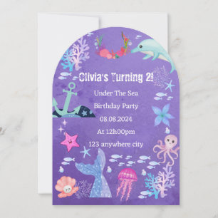 UNDER THE SEA BIRTHDAY INVITATION