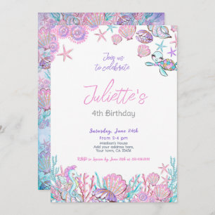 Under the Sea Birthday Invitation