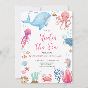 Under the Sea Birthday Invitation