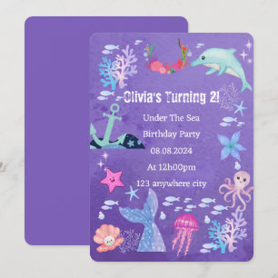 UNDER THE SEA BIRTHDAY INVITATION