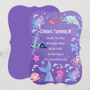 UNDER THE SEA BIRTHDAY INVITATION