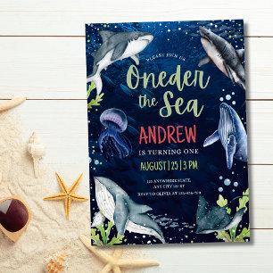 Under The Sea Birthday Ocean Animals Kids Birthday Invitation