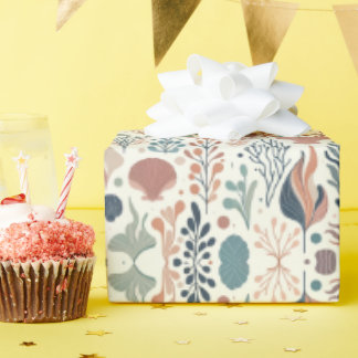 Under the Sea Birthday, Ocean Whispers Pattern Wrapping Paper
