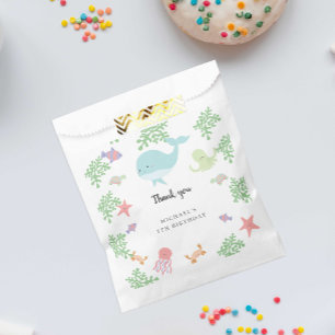 Under the Sea Birthday Party Cute Pastel Ocean Favour Bag