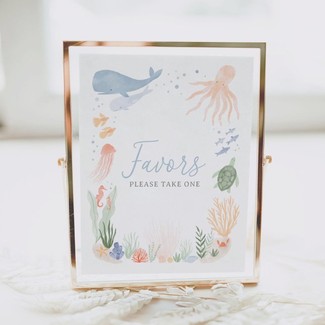 Under the Sea Birthday Party Favours Sign (Creator Uploaded)