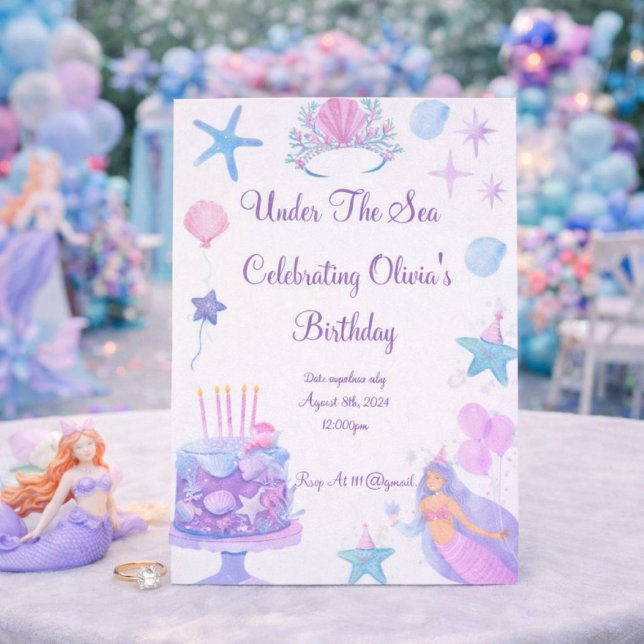 UNDER THE SEA BIRTHDAY PARTY INVITATION (Creator Uploaded)