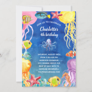 Under the Sea Birthday Party Invitation