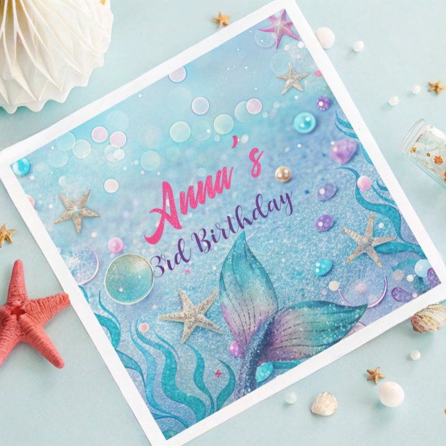 Under the Sea Birthday Party  Napkin (Creator Uploaded)