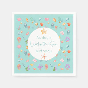 Under The Sea Birthday Party Napkin