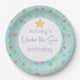 Under The Sea Birthday Party Paper Plate
