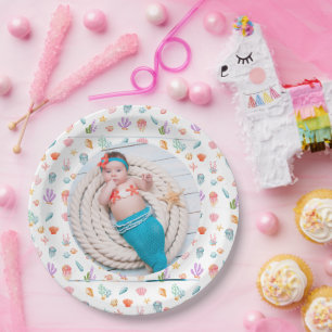 Under The Sea Birthday Party Photo Paper Plate