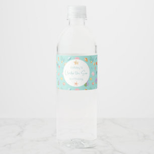 Under The Sea Birthday Water Bottle Label