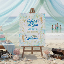 Under the Sea Birthday Welcome Sign