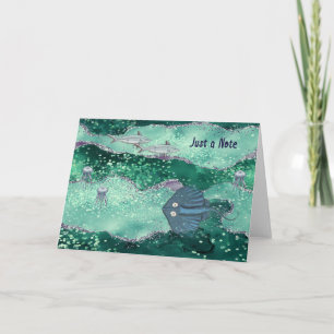 Under the Sea Blank Note Card
