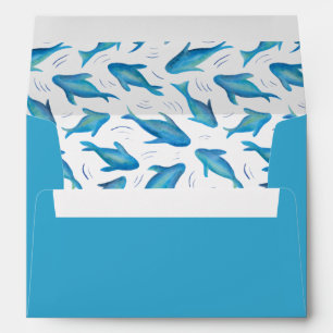 Under the Sea Blue Shark Fish Envelope