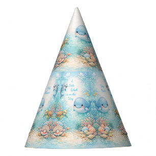 Under the Sea Boy Baby Shower Blue Ocean Party Hat