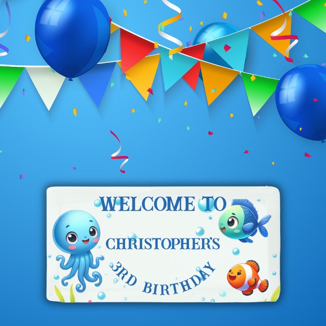 Under the Sea Boy Birthday | Banner (Creator Uploaded)