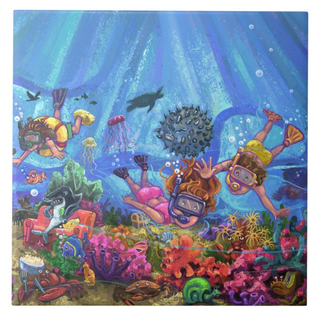 Under the Sea Ceramic Tile (Front)