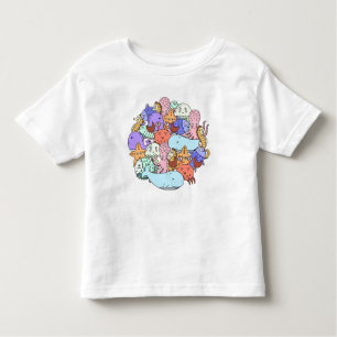 Under the Sea, Circle of Sea Life! Cute Toddler T-Shirt